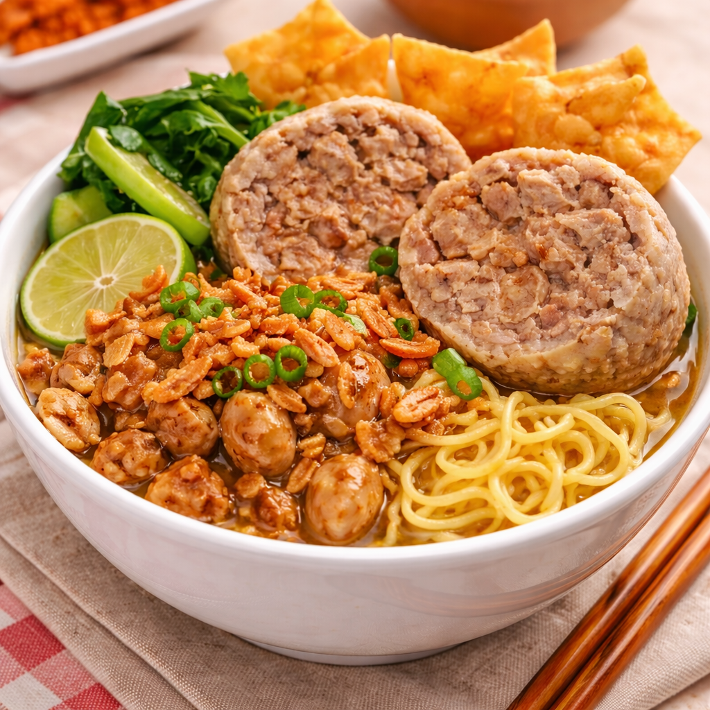 Mie ayam bakso urat besar